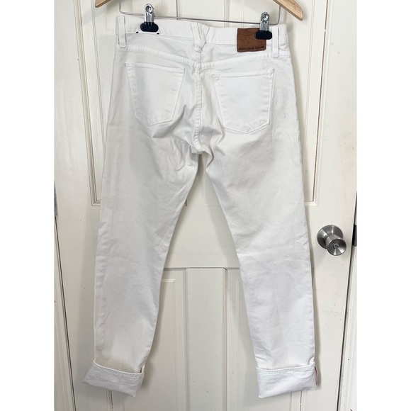 J Crew Point Sur Slim Stacker Japanese Selvedge Jean in Marshmallow Size 25 - Picture 6 of 11